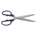 Ceremonial Ribbon Cutting Scissors with Navy Blue Handles / Silver Blades (25")